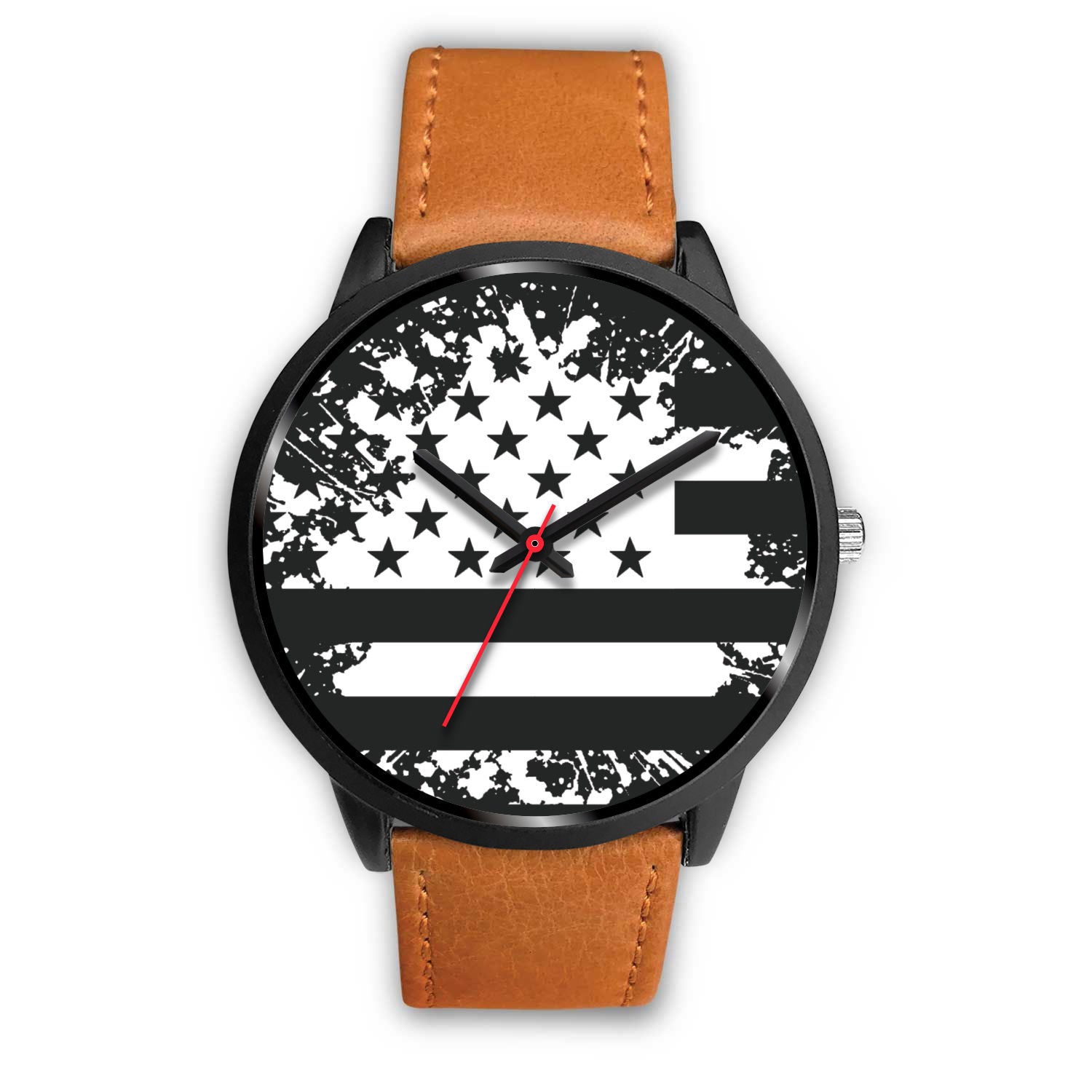 Faded Flag Watch w/ Stained Black Case