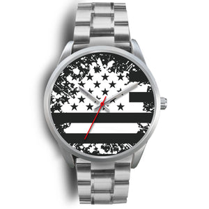 Faded Flag Stainless Steel Watch