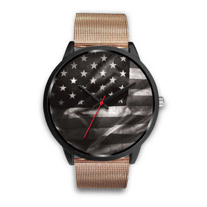 Penciled Flag Stained Black Watch